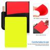 Soccer Referee Card Set Red and Yellow Warning Cards with Record Paper, Pencil, Card Wallet, Soccer Referee Kit Sports Games