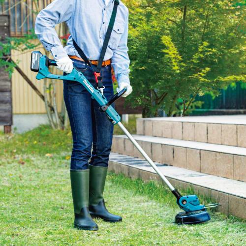 Makita 260 mm oppladbar gressklipper Nylonledning Type 18V3Ah batteri og lader inkludert MUR193DWF