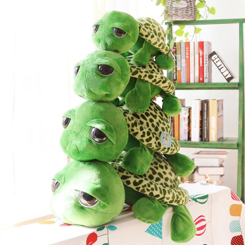 

Cute turtle doll plush toy creative cute big-eyed turtle children s gift for girls 20cm зелений