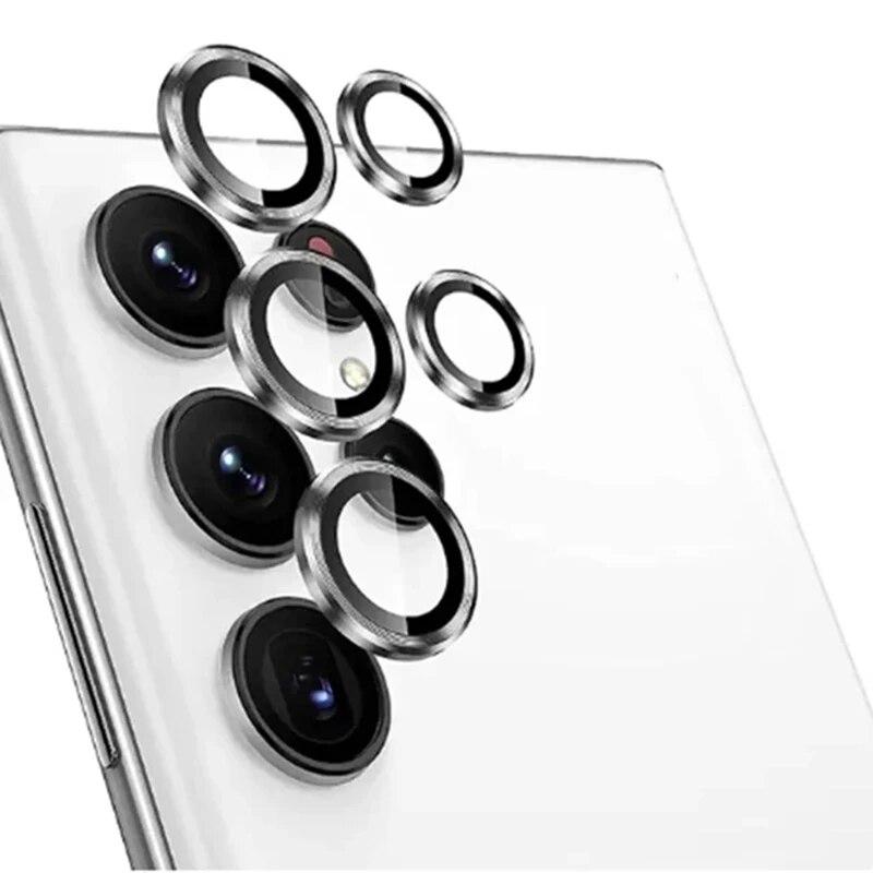 Für Samsung Galaxy S24ultra S24+ S24 Kameraschutz Metallring Objektivglas für Galaxy S23 Ultra S23+ FE Rückobjektivdeckel Abdeckung