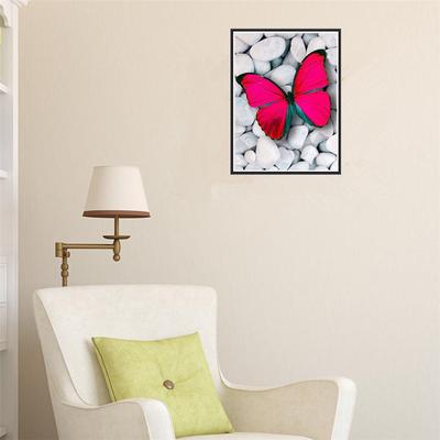 Full 5D Diy Diamond Painting Red Butterfly Embroidery Cross Stitch Home Decor Handmade Gift