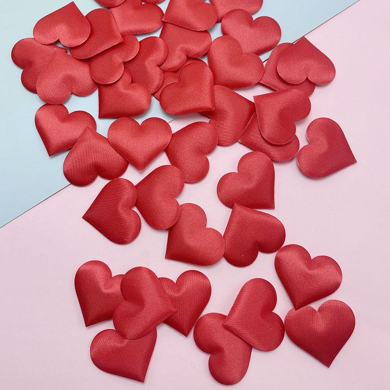 3D Peach Heart Ultrasonic Embossed Wedding Decoration Petal Toss Flowers