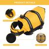 Ripstop Dog Life Jacket Safety Pet Flotation Life Vest Adjustable Reflective Puppy Lifesaver Swimsuit for Small Medium Large Dog