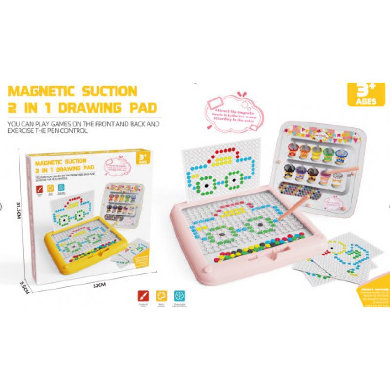 Children Double-Sided Magnetic Color Large Drawing Board Toy Early Learning Toy Education Cute Cartoon Magnet Toy