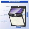 Outdoor Solar Wall Lamp Motion Sensor Led Lights Waterproof Outdoor Solar Lamps for GardenPatio Yard Solar-Powered Lighting