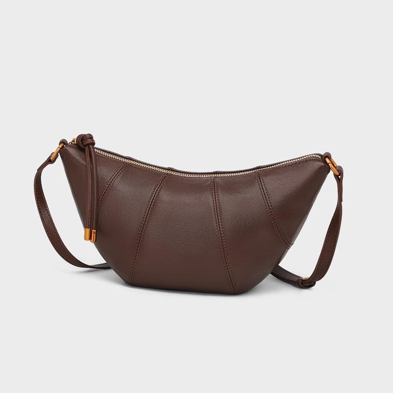 Dumpling Bag Women'S Messenger Bag Leather Women'S Bag Fashion Commuter High Sense Commuter Croissant Bag