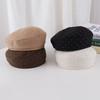 New Beret with Diamonds Female Sweet Temperament Painter's Hat Spring and Autumn Thin Face Small Beret Advanced Sense