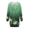 Womens Sweatshirt Dress Long Sleeve Hoodies Dresses Cute Floral Print Casual Hoodie With Pockets Fall And Winter