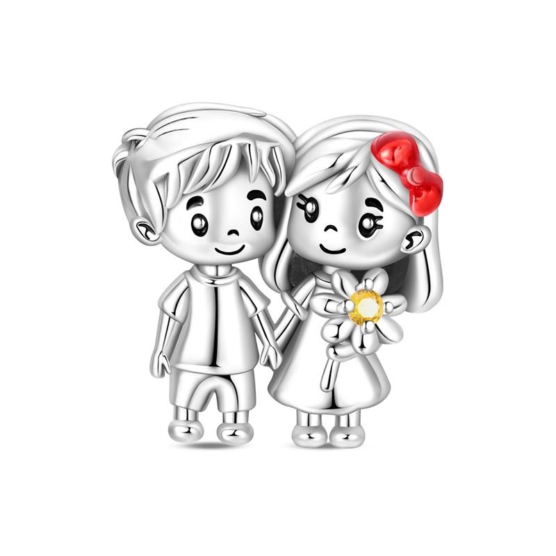 Hot Sale 925  Silver Charm Beads Glowing Luminous Firefly Star Light Bulb Pendant for Bracelet DIY Charms Jewelry