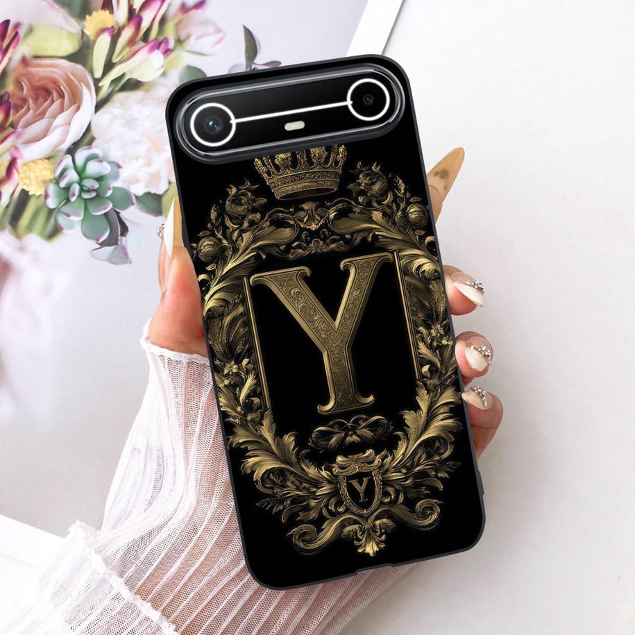 For Tecno Pova Slim Case Luxury Crown Letters Funda Soft Silicone Phone Cover For Tecno Pova Slim 5G Coque KM9 Shockproof Bumper