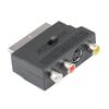 21 Pin RGB Scart To 3 RCA S-Video AV TV Adapter Composite Video Left Right Audio Converter Connect Television Projector Cable