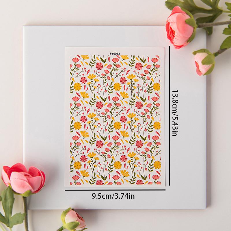 Polymer Clay Watercolor Transfer Paper Engraving Printing Modeling Decorative Paper Soft Pottery Earrings Jewelry Coloring Tools