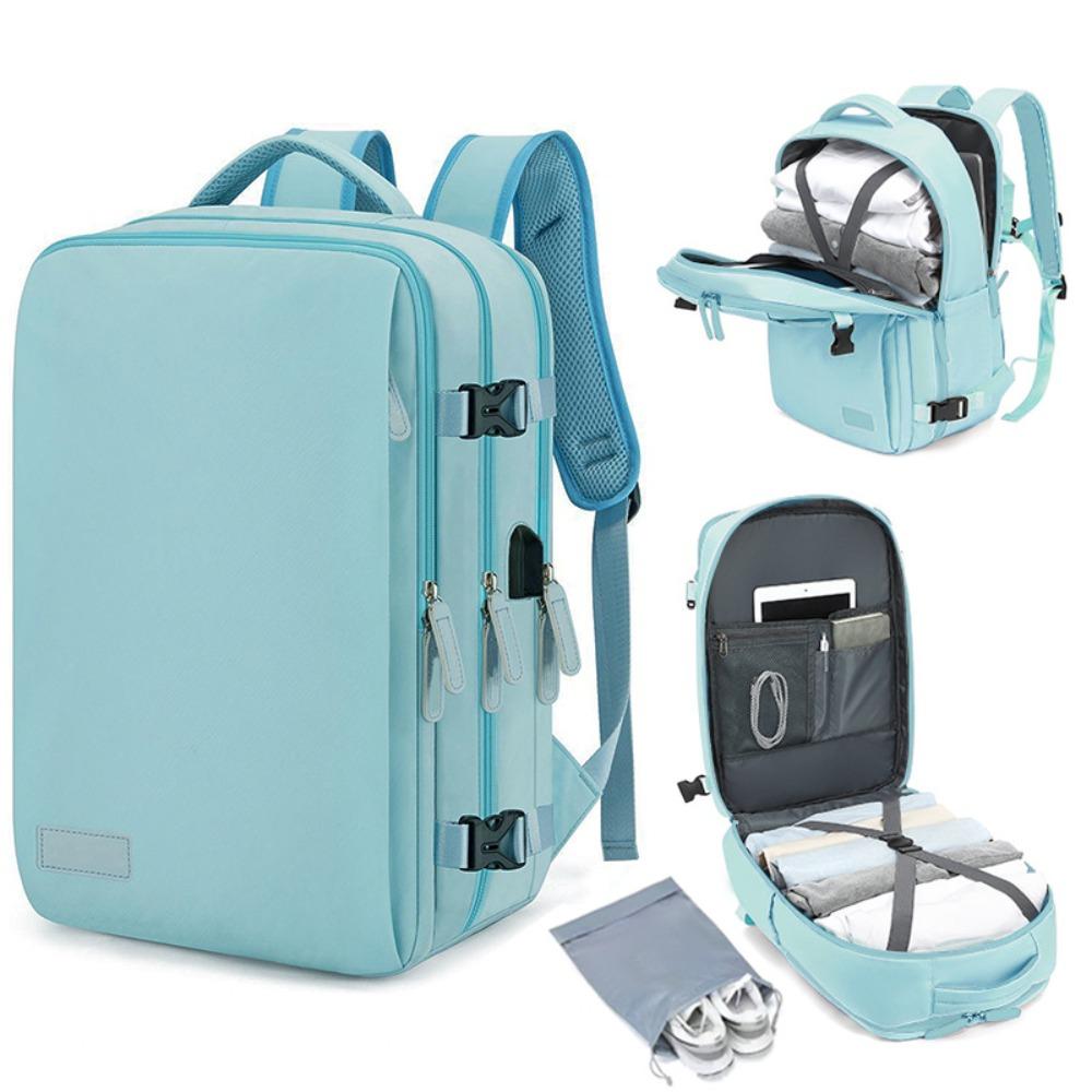 

High Quality Oxford Versatile Backpack 17 inches Waterproof School Student Backpack Large Capacity Travel Bag Unisex синій