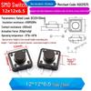 4-Pin Vertical Micro Touch Button Switch for Induction Cooker, 6x6x5mm SMD