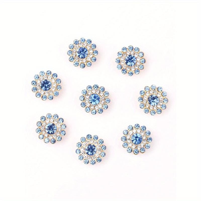 50pcs/set 14MM DIY Accessory, Modern Rhinestone Flower Shaped Garment Decoration Excipient For Dress