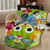 Anime K-Keroro Gunso-o Throw Warm Soft Flannel Blanket, Multi-use for Sofa Bed Camping Travel Nap