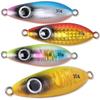 CONTYU Metal Jig 4-Piece Set, Surf Jig Spoon, for Flounder and Bluefish, 30g, Rear-weighted.