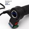Rączka gazu 48V 135mm Chwytak prędkości z tempomatem i biegiem wstecznym Trzybiegowy do hulajnogi elektrycznej Rower Część zamienna Pasuje do 22mm