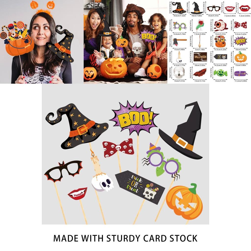 Halloween Skeleton Pumpkin Photo Props With Paper Material For Party Decorating