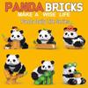 Chinese Panda Building Blocks - Compatible with Lego Bricks, Educational Micro Particle Assembly Toys, Gift Set