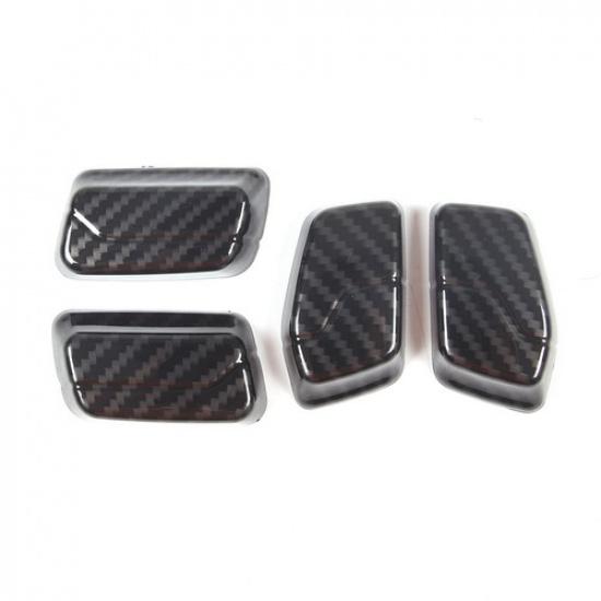 ABS Carbon Fiber Seat Adjustment Button Cover Trim For BMW 5 Series -2024