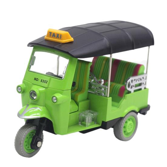 

Tricycle Model Simulation Display Souvenirs Alloy Pull Back Diecast Vehicles Gift for Kids зелёный