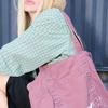 RT Logo Washed Tote Bag - Indi pink