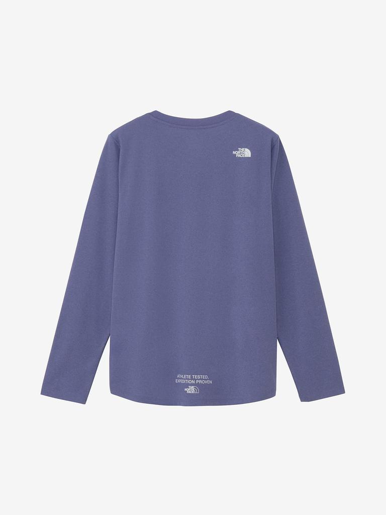 North Simple Logo Grounded Size S [The Face] Long-Sleeve Tee, Plum,