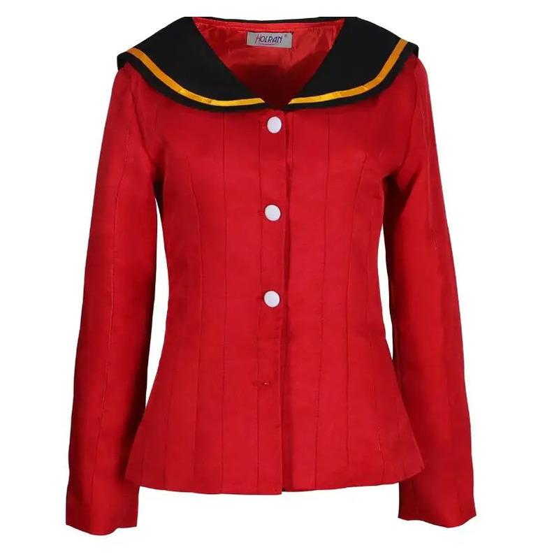 Anime Womens Cosplay Amagi Yukiko Costume Party Kujikawa Rise School Uniform Full Set Sailor Maid Dress JK Christmas Suit