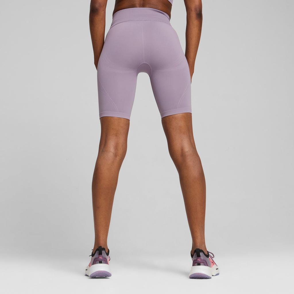 Puma Short Tight Elastic Waist Training Slim Fit Five-Point Sports Shorts Women shorts Light-Purple 524386-30