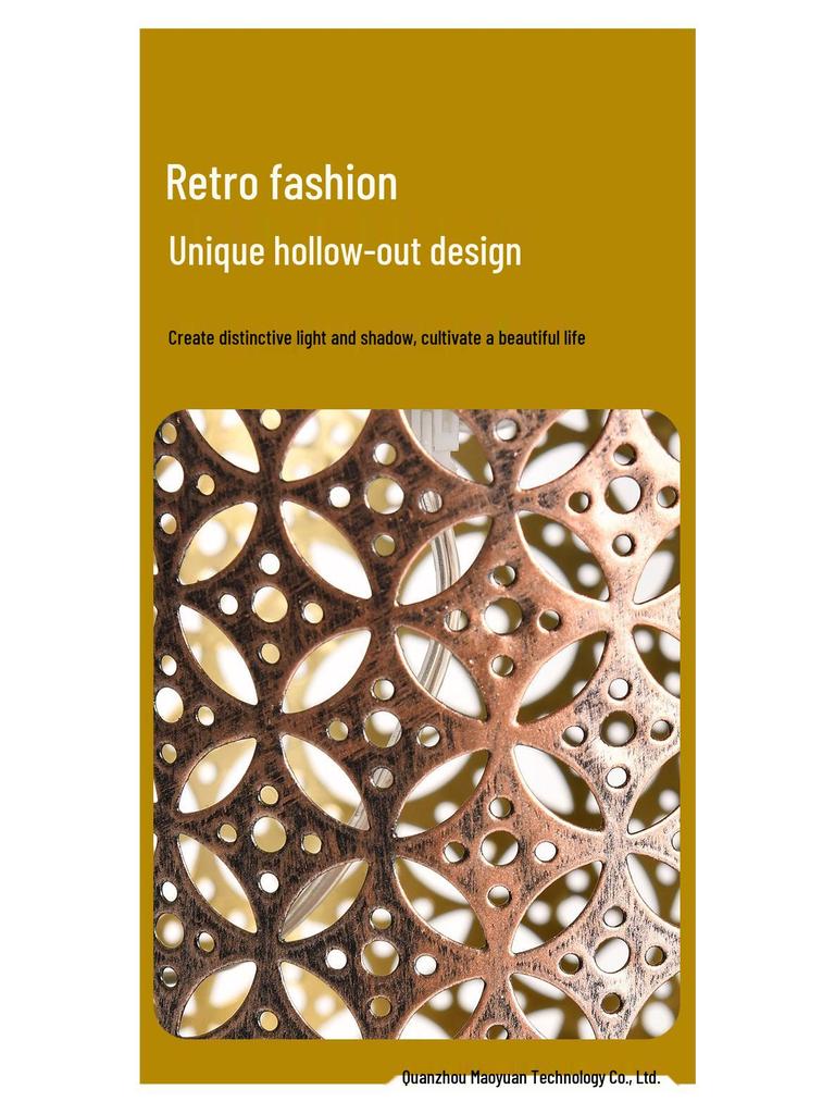 Solar-Powered Waterproof Hanging Garden Lantern with Light and Shadow Effect