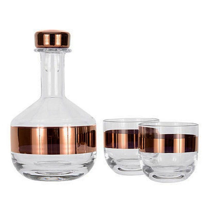 Minimalist Italian Lead-Free Glass Decanter Set