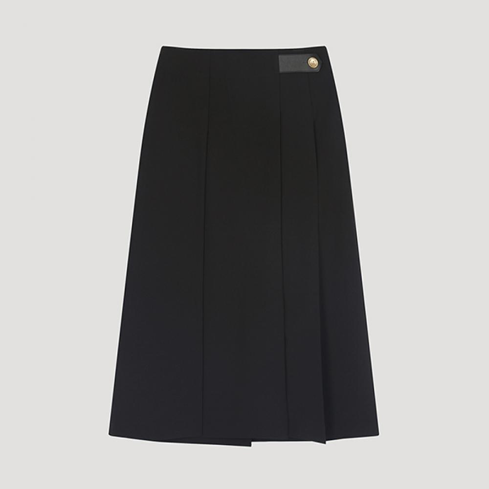 

[She S miSS] Кожаная плиссированная юбка SwwSko11040 Bk blacks/55