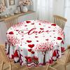 Romantic Red Love Round Table Cloth, Love Tree, Cartoon Dwarf Table Cloth, Home Restaurant Decorative Cloth