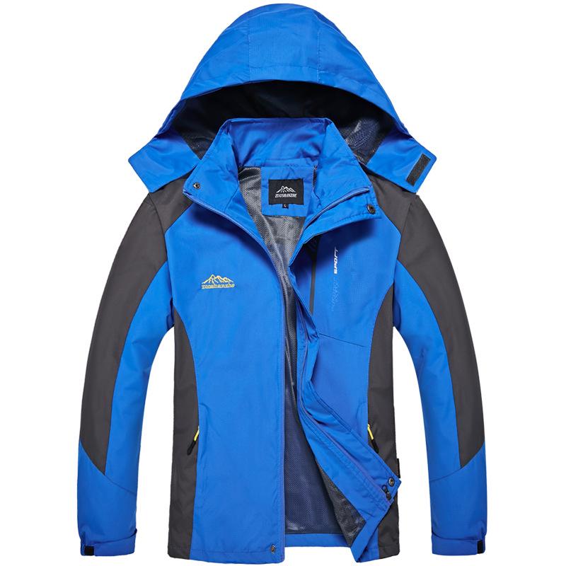Jacket Men's Thin Spring and Autumn Single Layer Large Size Jacket Windproof and Waterproof Four Seasons Sports Travel Mountaineering Wear