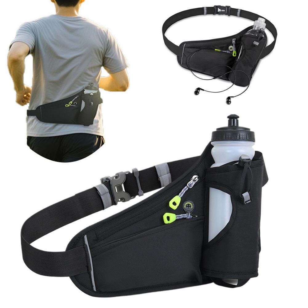 Running Waist Bags with Water Bottle Holder Hikers Outdoor Sports Fitness Cycling Belt Phone Pouch Belt Waist Bags