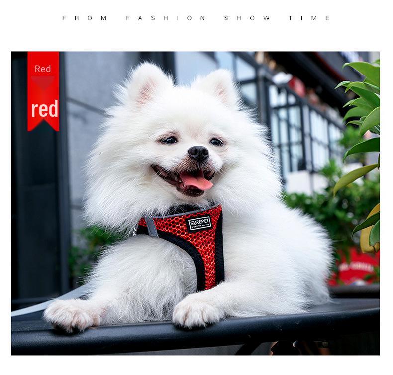 Reflective Comfort Vest Harness with Leash for Small To Medium Dogs