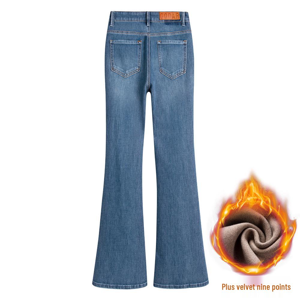 Women s High-Waisted Micro-Flare Jeans - Slimming, Stylish & Versatile in Medium Blue 29