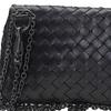 Bottega Veneta Woven Sheepskin Messenger Bag, Crossbody Bag, Shoulder Bag Women's Black 310774-V0016-8175