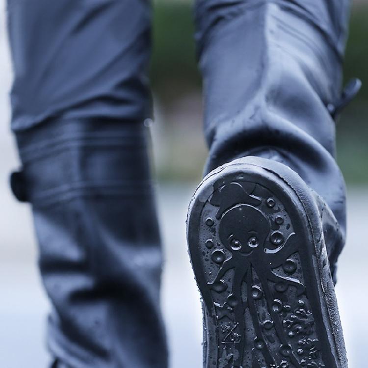 2x Waterproof Wear-resistant High-tube Motorcycle Rain Boot Covers Outdoor Shoes