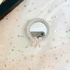 Pearl Mirror Bowknot Royal Crown Suport telefon drăguț Inel pentru Iphone Universal Android Suport telefon pliabil pentru doamnă, femei, fată