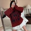 New ArrivalS Open Run Women S Big LeTTering Color Block overSized T ShirT