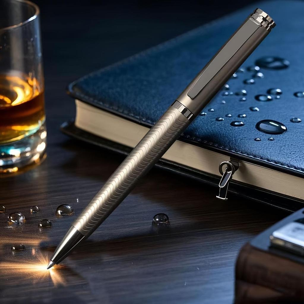 Business Style Metal Ballpoint Pen, Suitable for Business People, Daily Writing Signature Pen (black Ink)