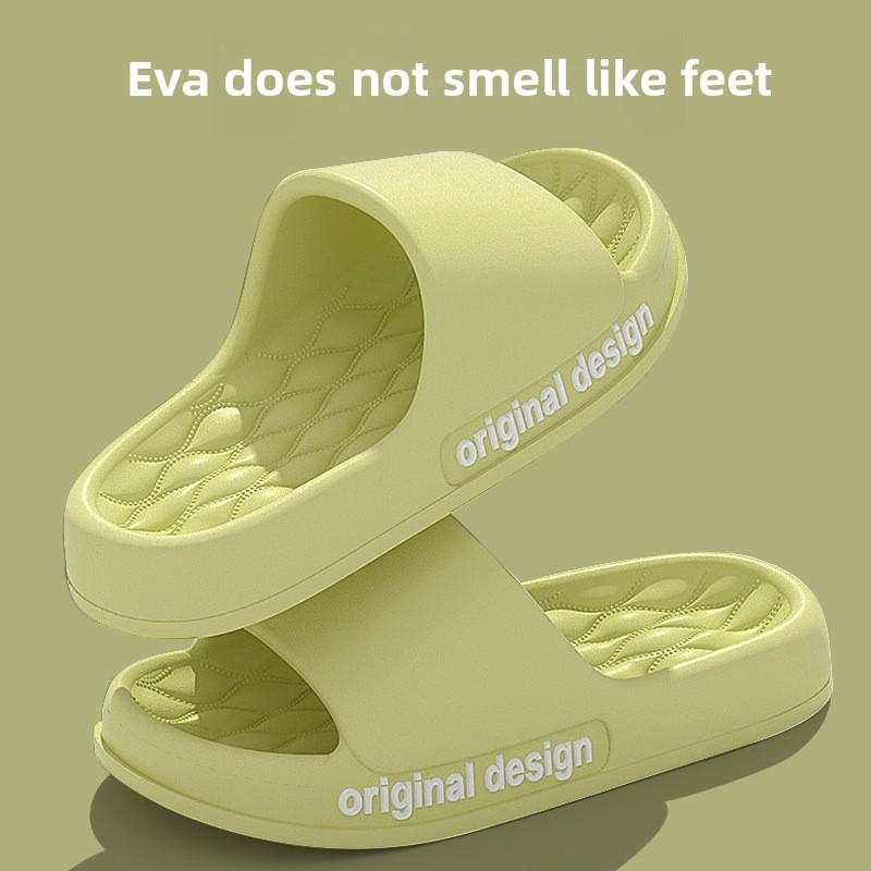 Papuci reci pentru bărbați, cu talpă groasă pentru baie, EVA pentru uz casnic, anti-alunecare și fără miros pentru picioare pentru uz casnic, pentru interior și de vară pentru femei