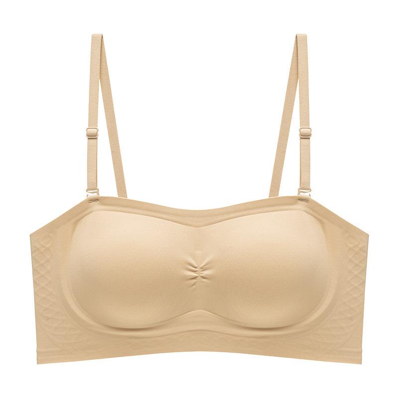 

Beautiful back, no shoulder straps, non-slip and non-marking underwear, small breasts gathered, anti-sagging, no steel ring, anti-light bra cover. S 32/70