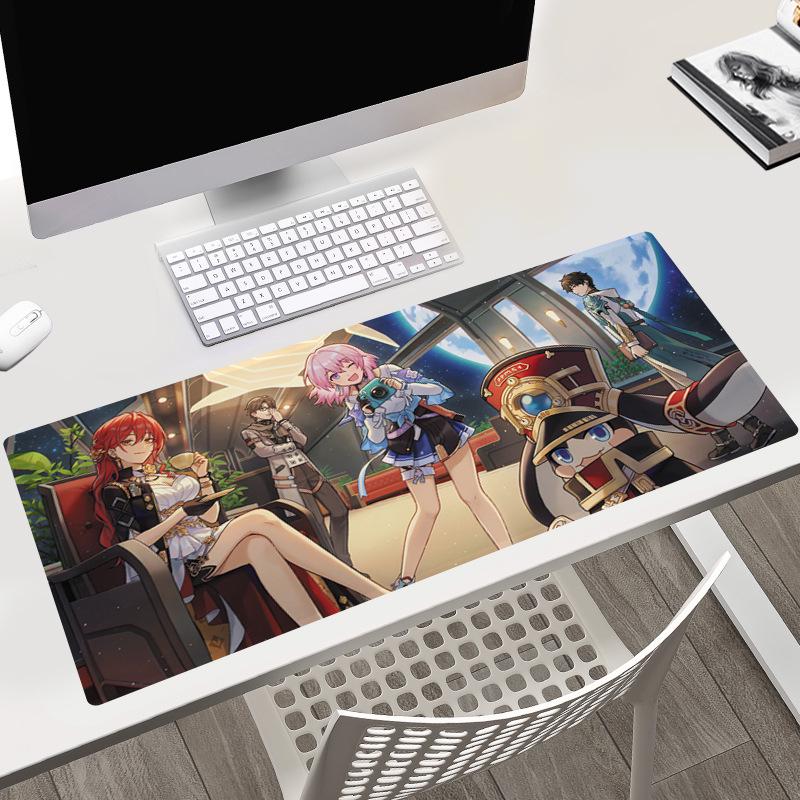 

Игровой коврик для мыши Honkai Star Rail - Март 7-е и Даньхэн, Нескользящий, 40x90 см