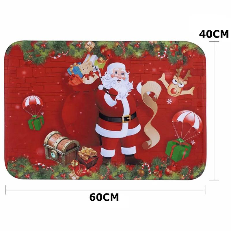 

Веселый рождественский коврик для двери, декоративный праздничный коврик для входной двери, забавный мультяшный персонаж, войлочные коврики для двери для внутреннего и наружного ковра 40X60cm-16x24in