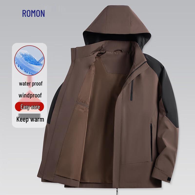 

Luomeng Men s Waterproof Windproof Hooded Outdoor Jacket L