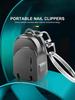 Compact Folding Nail Clippers Keychain - Single Pack Household Mini Set
