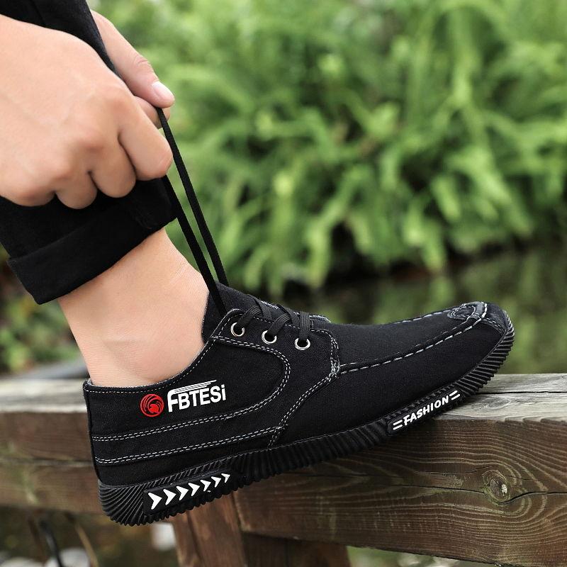 Spring Casual Men's Clearance Canvas Shoes Trend Old Beijing Cloth Shoes Korean Style Breathable Shoes